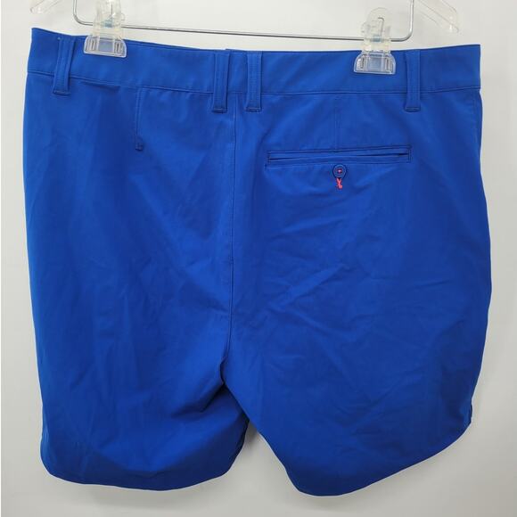 Rhone Resort Collection Blue Quick Drying‎ Side Vent Flat Front Men's Shorts - Picture 3 of 15
